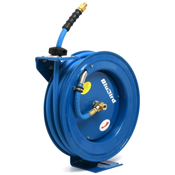 Rmx Industries Blubird Air Hose On 18 Gauge Heavy Duty Reel 1/2 I BBRHD1250 - main